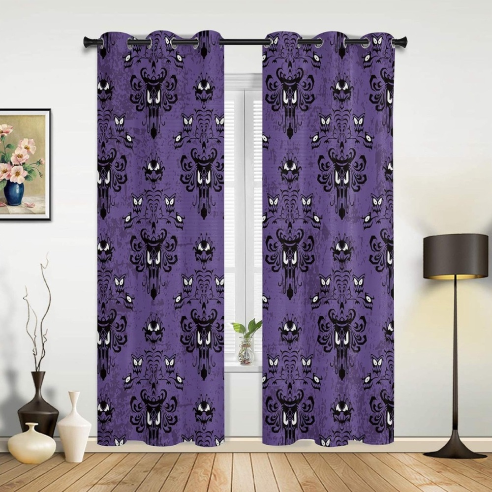 Libaoge Curtains Panels Haunted House Mansion Window Curtains